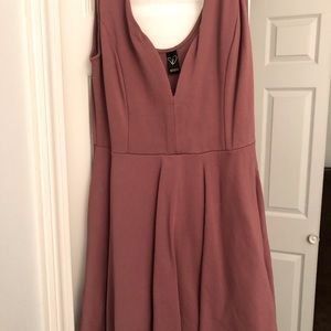 Windsor Rosy Mauve Skater Dress Size Large